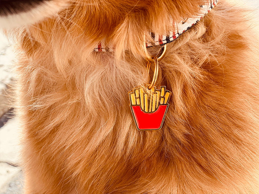 Médaille frites pour chien 2